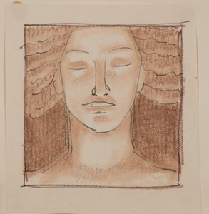 Névtelen [Férfi arc] (ceruza) alkotó: John Duncan