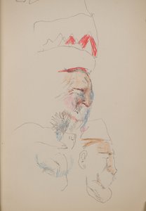 Névtelen [profil arcok] (ceruza) alkotó: John Duncan