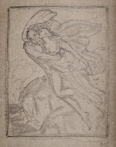Cím nélkül [Két angyal] (ceruza) alkotó: John Duncan