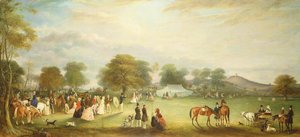 Íjásztalálkozó a Bradgate Parkban, Leicestershire, 1850
