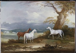 Lord Macdonald kancái a Thorpe Hall földjén, Rudston, Yorkshire, 1836