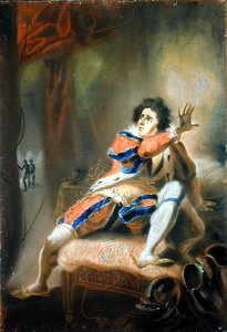 John Philip Kemble (1757-1823) – Shakespeare Richard III (pasztell pergamen)