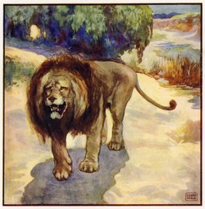 Egyetlen pillanatra tudtam csak, hogy jön az oroszlán (színes litó) alkotó: John Edwin Noble