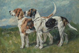 Rókakutya pár, 1900 (tábla)