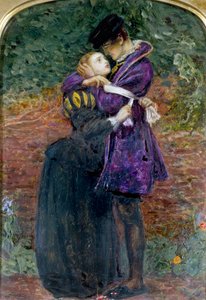 Egy hugenotta, aki megtagadja a római katolikus jelvény viselését Szent Barthelemy napján. alkotó: John Everett Millais