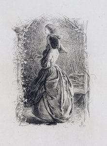 Boldog tavaszt (rézkarc papírra) alkotó: John Everett Millais