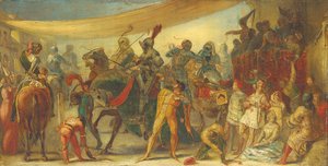 Tornára készülő lovagok alkotó: John Everett Millais