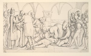 Tanulmány a Rómeó és Júlia, Az utolsó jelenethez alkotó: John Everett Millais