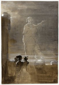 Hamlet és apja szelleme alkotó: John Faed