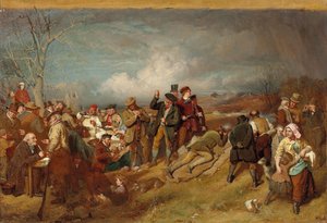 A Wappenshaw: Lövöldözős meccs, alkotó: John Faed