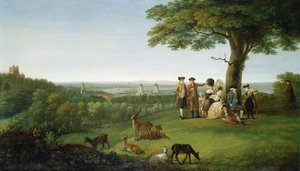 One Tree Hill, Greenwich, Londonnal a távolban, 1779