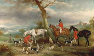 Thomas Wilkinson, M.F.H., a Hurworth Foxhounds csapatával