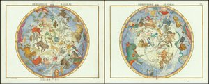 1776 - John Flamsteed - Hemisphere Austral et Hemisphere Boreal alkotó: John Flamsteed