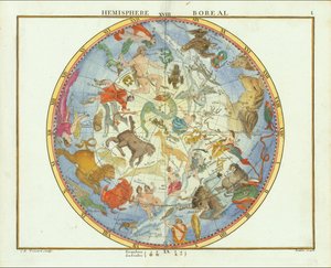 1776 - John Flamsteed - Hemisphere Boreal (vágott)