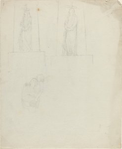 Emlékműtervek [recto and verso] alkotó: John Flaxman