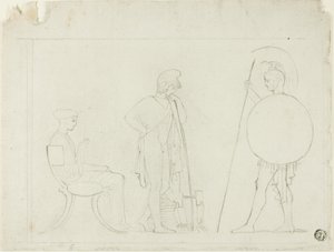 Hector Chiding Paris alkotó: John Flaxman