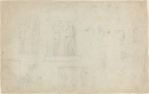 Vázlatlap [recto and verso] alkotó: John Flaxman
