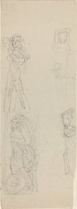 Tanulmányi lap [recto and verso] alkotó: John Flaxman