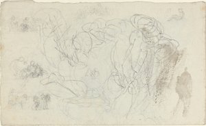 Tanulmányi lap [recto and verso] alkotó: John Flaxman