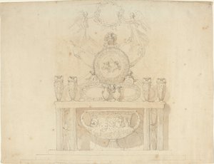 Tanulmány a Buckingham-palota dekorációihoz alkotó: John Flaxman