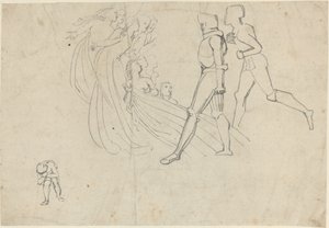 Tanulmány a zarándokok fejlődéséért (?) alkotó: John Flaxman