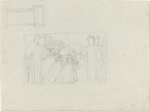 Tanulmány egy lelkész emlékművéhez [recto and verso] alkotó: John Flaxman