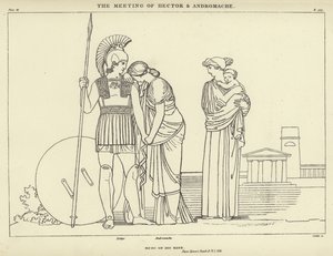 Hektor és Andromache találkozása alkotó: John Flaxman