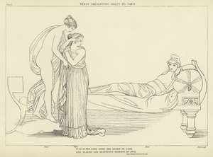 Vénusz bemutatja Helenát Párizsnak alkotó: John Flaxman