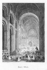Jelenet az Old St Paulsból, William Harrison Ainsworth, 1855 alkotó: John Franklin