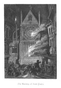 Jelenet az Old St Paulsból, William Harrison Ainsworth, 1855 alkotó: John Franklin