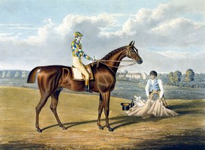 "Barefoot", a St Leger győztese, Thomas Sutherland (1785-1838) metszetével