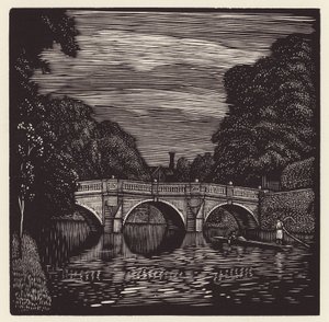 Cambridge: Clare Bridge (fametszet)