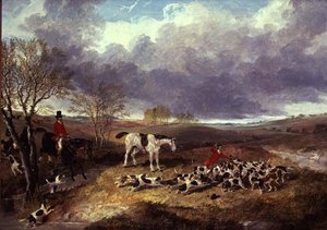 A Cambridgeshire-i vadászat: a halál (olaj, vászon)