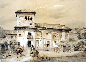 Casa de Frascito Sanchez, egy régi ház az Alhambrában, az Alhambra vázlataiból és rajzaiból