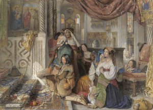 Római zarándokok alkotó: John Frederick Lewis