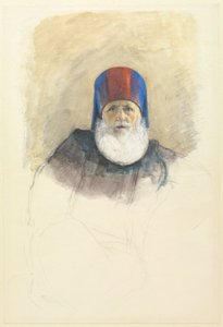 Tanulmány Mehmet Ali pasának, c. 1844. alkotó: John Frederick Lewis