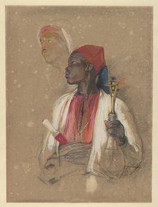 Tanulmány „A pipahordozó” című műhöz alkotó: John Frederick Lewis