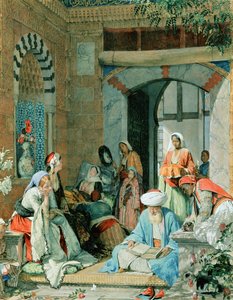 A hívek imája meggyógyítja a betegeket alkotó: John Frederick Lewis