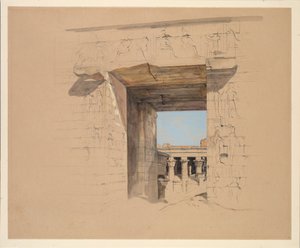 Az edfui templom: Pylon ajtaja alkotó: John Frederick Lewis