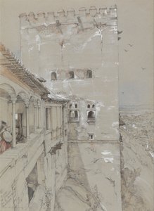 A Torre de Comares, Alhambra, 1835 alkotó: John Frederick Lewis