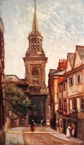 Mindenszentek temploma, a Turn utcából, 1903 alkotó: John Fulleylove