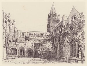 Christ Church Cloisters (litográfia) alkotó: John Fulleylove