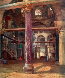 Az El Aksa mecset belseje délkelet felől, 1902. alkotó: John Fulleylove