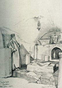 Jacobs-kút Shechem Nablusban, 1902. alkotó: John Fulleylove