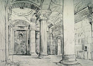 Jeruzsálem – Az Arany vagy Szép Kapu belseje, 1902. alkotó: John Fulleylove