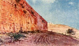 Jeruzsálem. - A templomterület hármas kapuja, 1902. alkotó: John Fulleylove