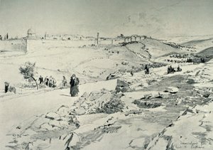 Jeruzsálem, a Betániai úttal, 1902. alkotó: John Fulleylove