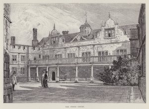Knole House, The Stone Court (litho) alkotó: John Fulleylove