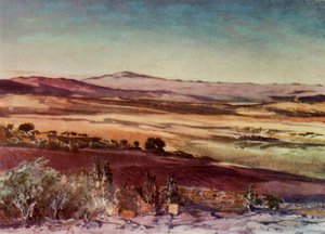 A Hermon-hegy Tabor lejtőiről, 1902. alkotó: John Fulleylove