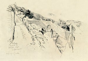 Az Olajfák hegyén, ahol a tanítványok aludtak az agónia alatt a kertben, 1902. alkotó: John Fulleylove